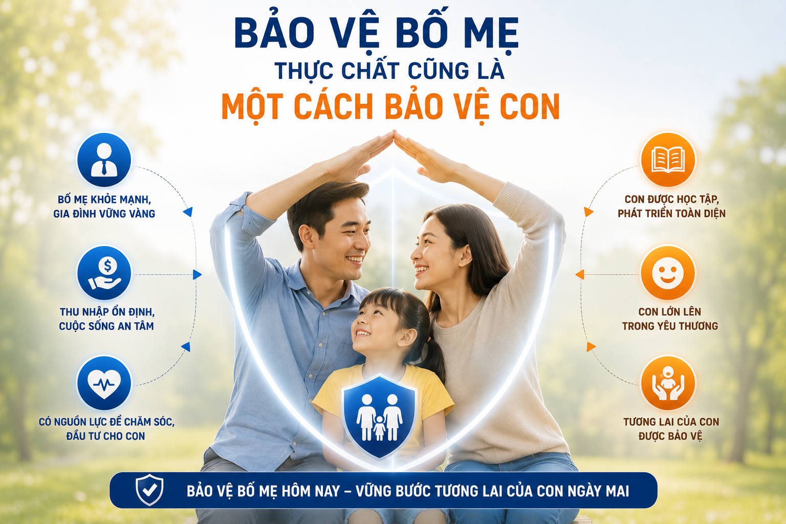 Nên ưu tiên bảo vệ bố mẹ hay mua bảo hiểm cho con trước?