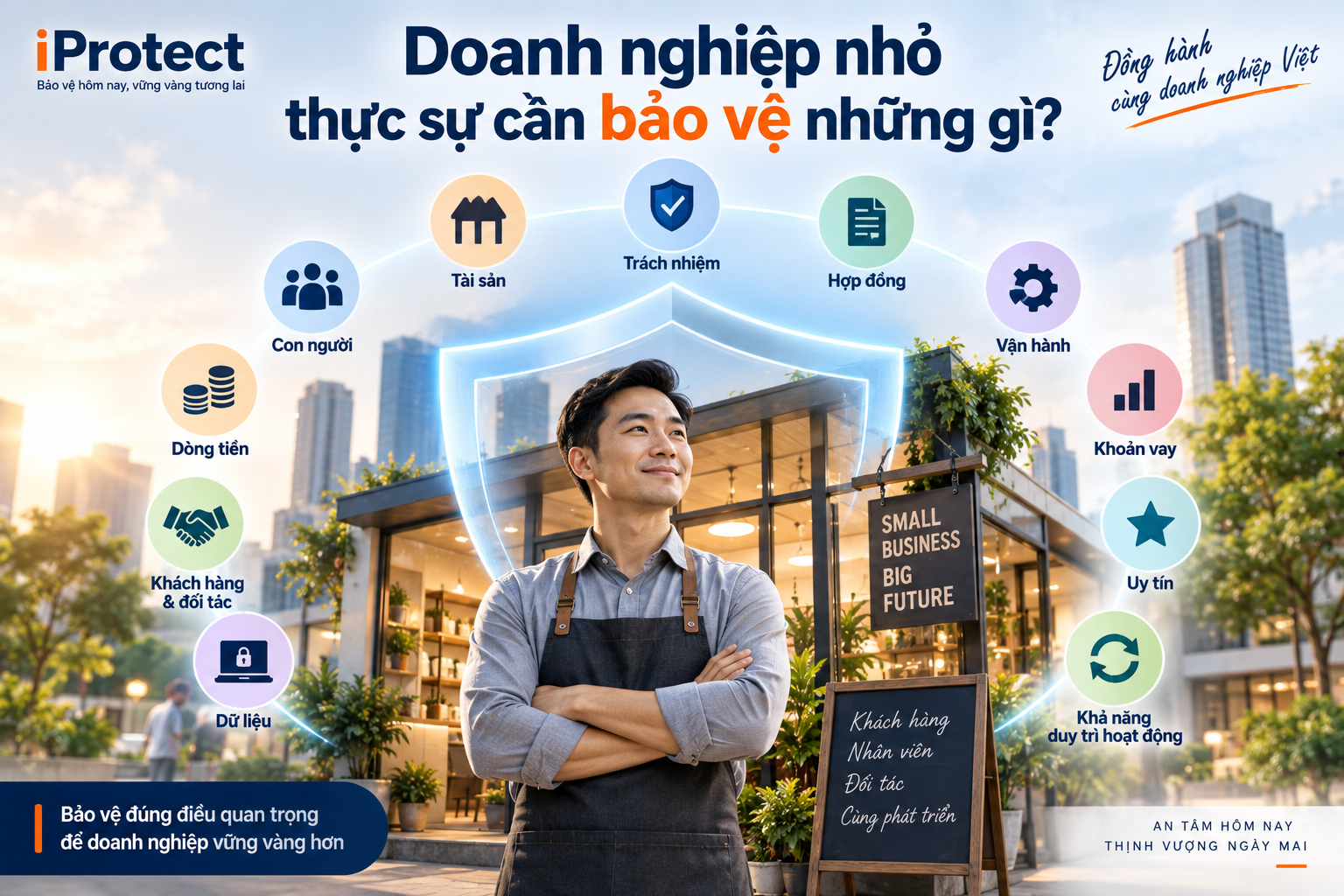 Doanh nghiệp nhỏ không chỉ cần bảo hiểm tài sản: 12 lớp bảo vệ cần nhìn thấy