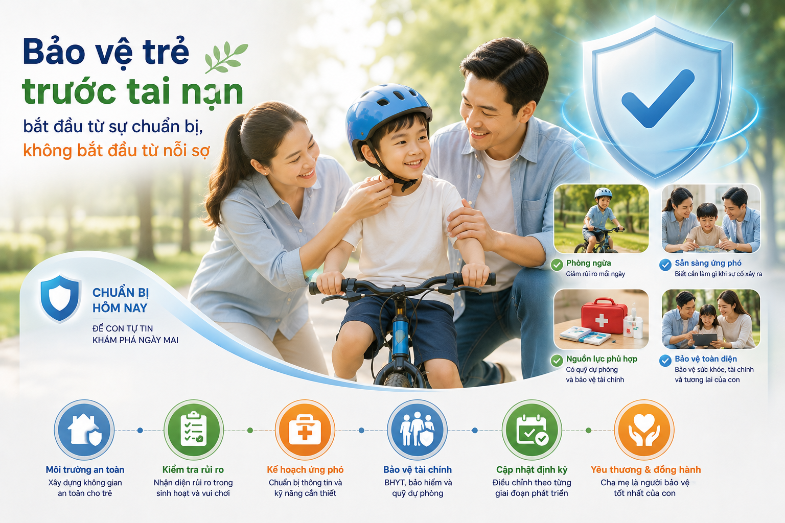 Rủi ro tai nạn ở trẻ - Gia đình cần chuẩn bị gì trước những sự cố khó lường trong quá trình con lớn lên?
