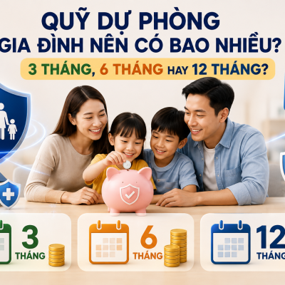 Quỹ dự phòng gia đình nên có bao nhiêu? 3 tháng, 6 tháng hay 12 tháng?