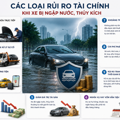 Xe ngập nước có được bảo hiểm không? Hiểu đúng thủy kích và khoảng trống bảo vệ tài chính