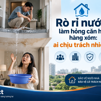 Nước từ căn hộ trên làm hỏng nhà dưới: Ai bồi thường và bảo hiểm xử lý thế nào?