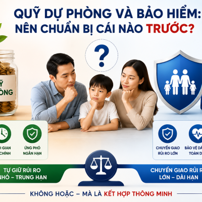 Quỹ dự phòng và bảo hiểm: nên chuẩn bị cái nào trước?