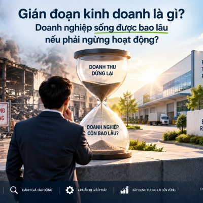 Gián đoạn kinh doanh là gì? Doanh nghiệp sống được bao lâu nếu phải ngừng hoạt động?