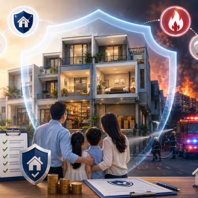 Bảo vệ nhà phố & cháy nổ - Một ngôi nhà cần được bảo vệ như thế nào trước những rủi ro có thể ảnh hưởng cả gia đình và tài sản?